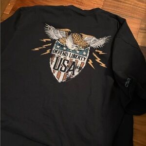 Defend Liberty‎ USA Black T-Shirt size 2x USA 🇺🇸 0112